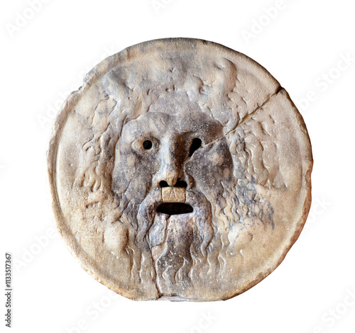 Mouth of Truth - Bocca della Verita - ancient Roman mask in Rome, Italy