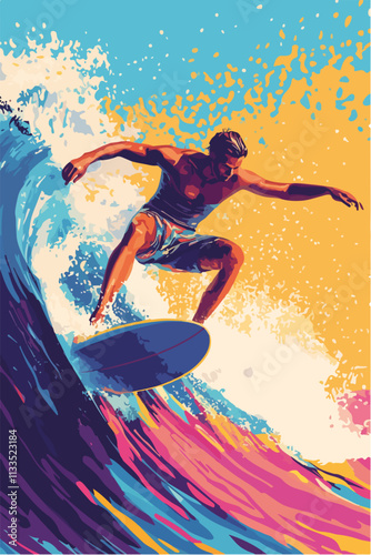 Vektorgrafik aus dem Package: flat, retro, vintage, modern, art, zeitgeist, film, movie, poster,