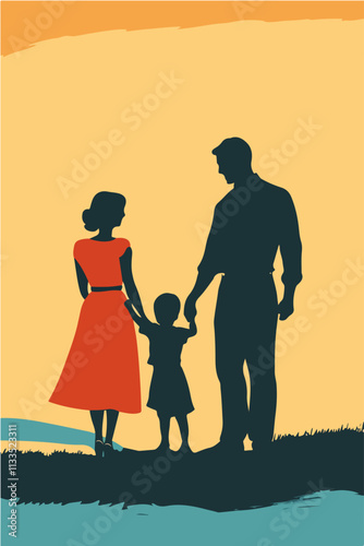 Vektorgrafik aus dem Package: flat, retro, vintage, modern, art, zeitgeist, film, movie, poster,