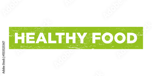 Healthy vintage rubber badge template isolated vector icon. Healthy green grunge stamp. Easy to edit healthy food or product stamp template for your business needs photo