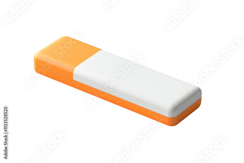 Shaped Eraser Isolated on Transparent Background photo