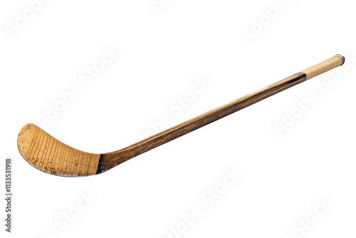 Wooden Ice Hockey Stick Isolated on Transparent Background photo