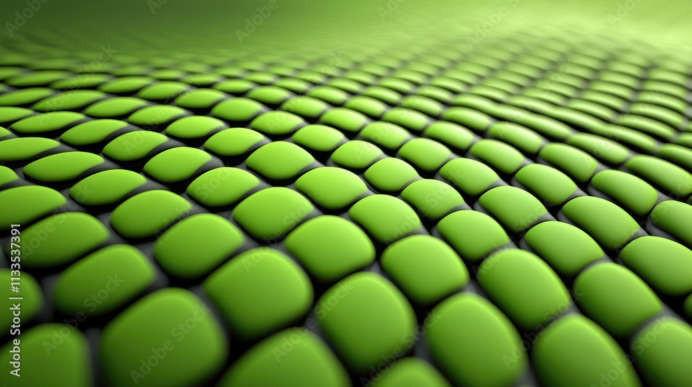 Obraz premium Dynamic green texture pattern abstract background digital art smooth environment close-up view visual concept for design