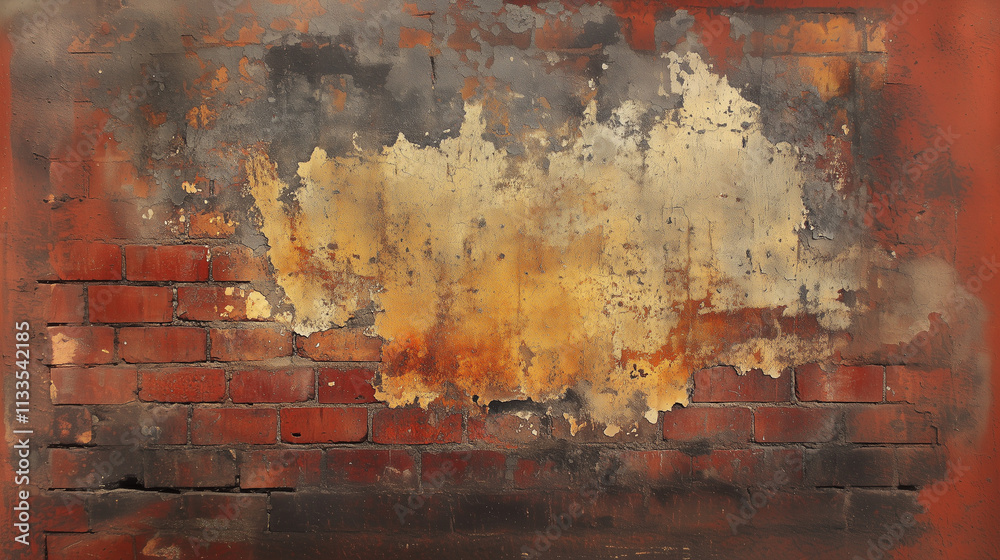 Obraz premium Backgrounds Old Brick Wall Rustic Weathered Appearance Background