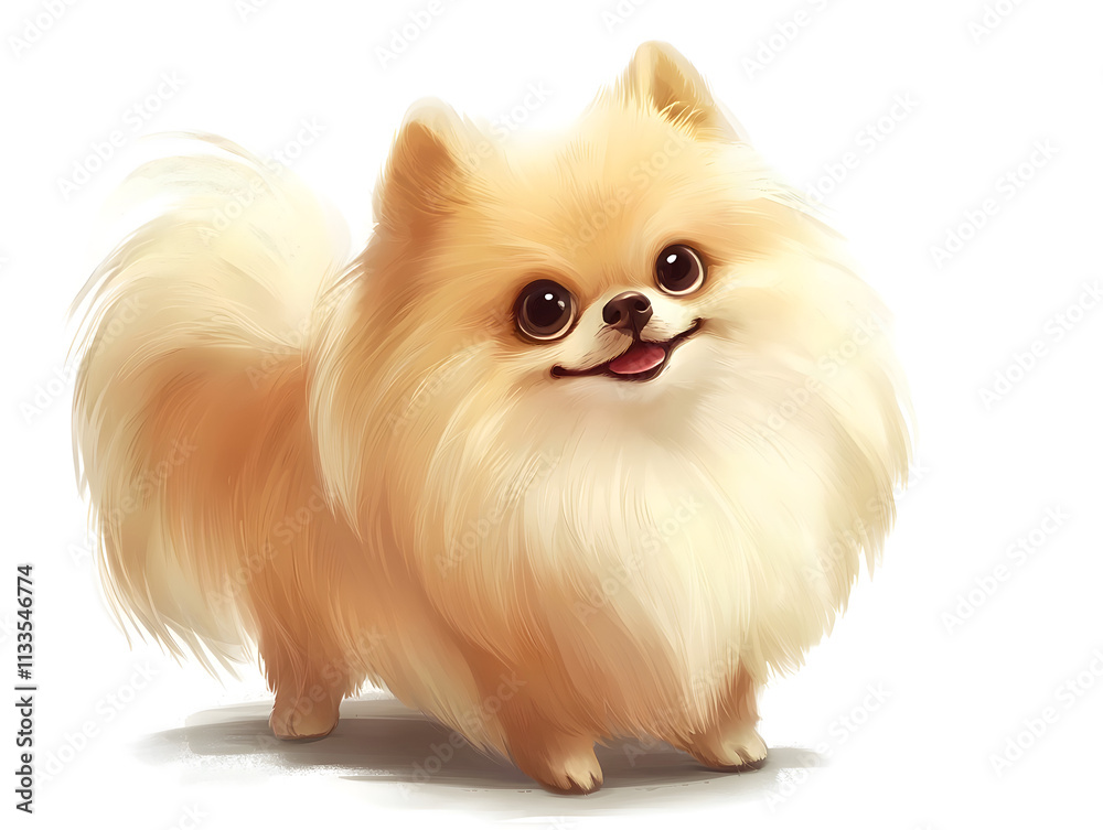 Fototapeta premium cute dog for icon