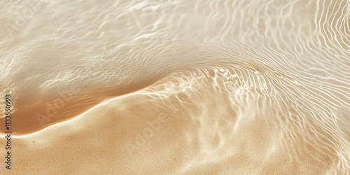 Obraz na płótnie Close-up of sandy waves and ripples, serene abstract minimalism, photography for social media faceless digital content marketing w salonie