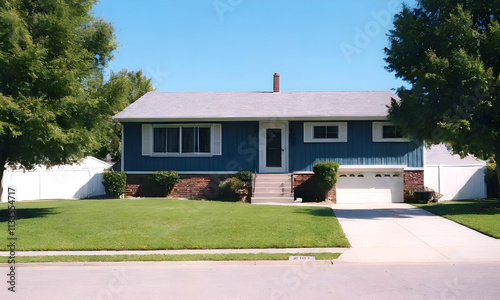 Home for sale. Real estate broker business photo background. photo