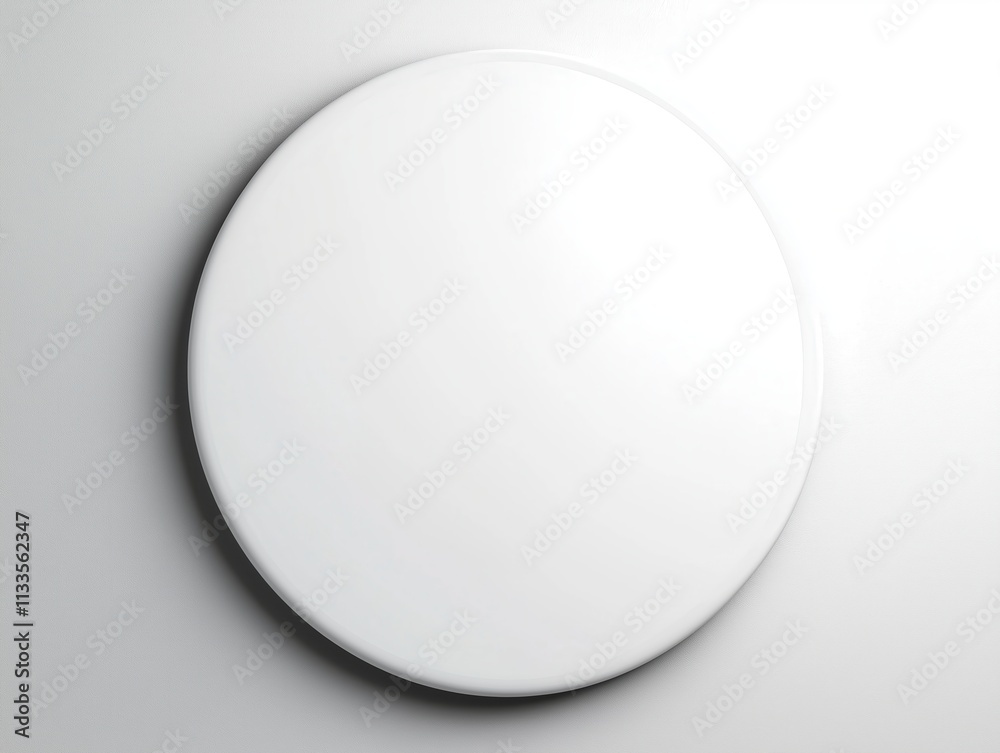 Minimalist round white wall clock on plain background - modern home decor and timekeeping concept with clean, simple design for contemporary spaces Minimalist round white wall clock on plain background - modern home decor and timekeeping concept with clean, simple design for contemporary spaces
