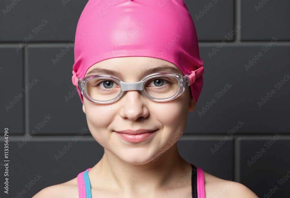 portrait of a child in a pool portrait of a child in a pool