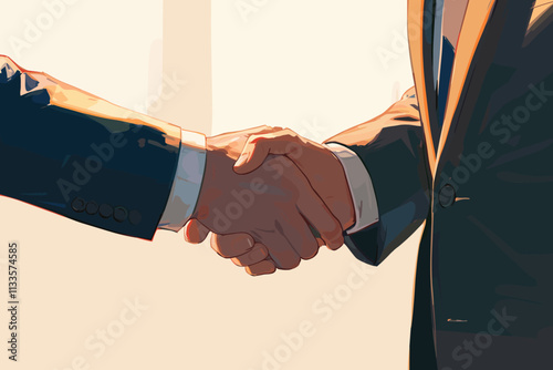 Two men shaking hands