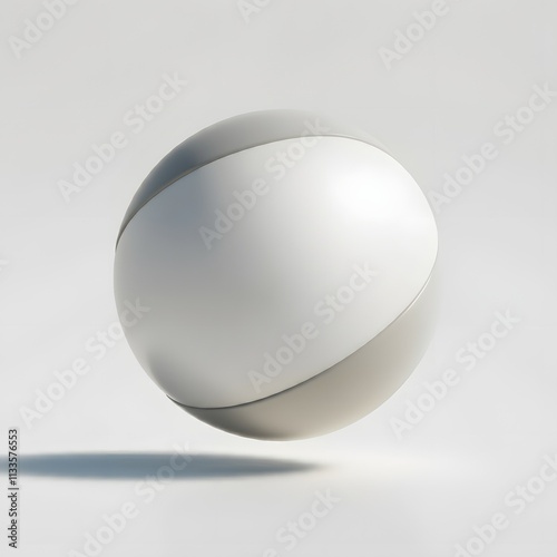 white sphere isolated on white