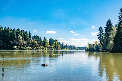 Lake Oswego Willamette River Shoreline in Portland, Oregon