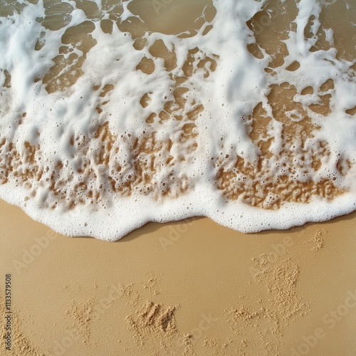 Sandy beach seascape photo