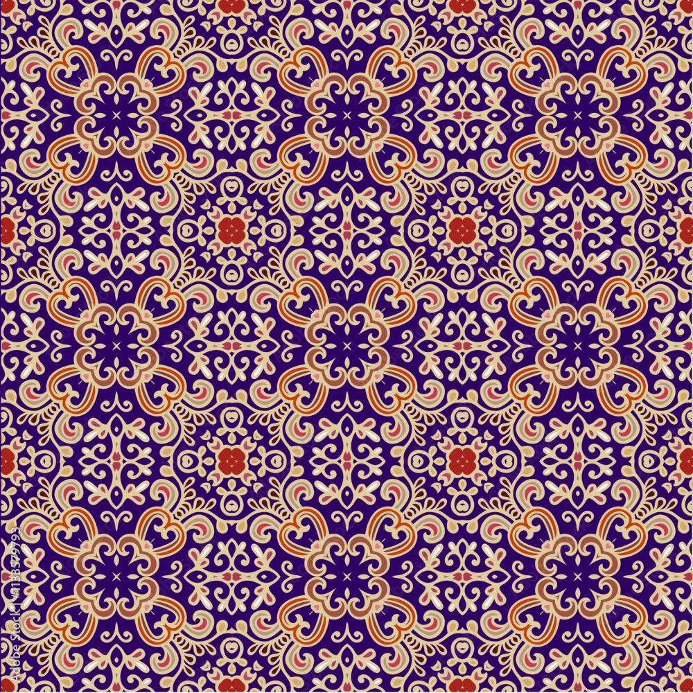 Seamless flourish laced ornament, ornamental texture, woven laced abstract pattern, on dark background Seamless flourish laced ornament, ornamental texture, woven laced abstract pattern, on dark background
