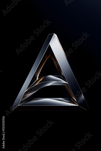 Contemporary and sleek design of 'AA' logo with an ultra-modern touch photo