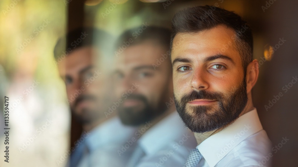 Professional Portrait of a Bearded Man in Business Attire Professional Portrait of a Bearded Man in Business Attire