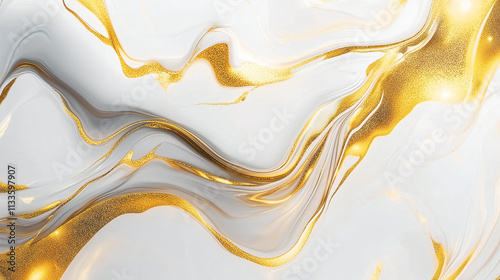 abstract liquid wave, Luxurious white Carrara statuaries marble texture background, golden line in marble texture