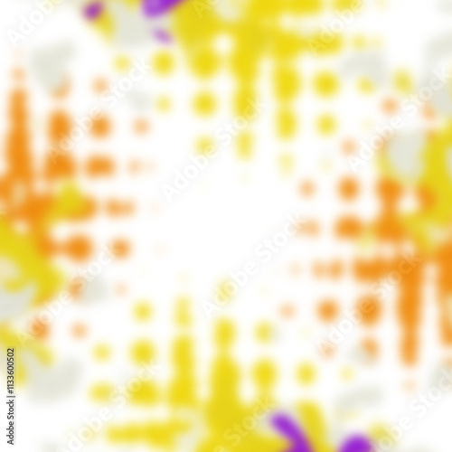 An abstract transparent psychedelic wavy vignette design element overlay.