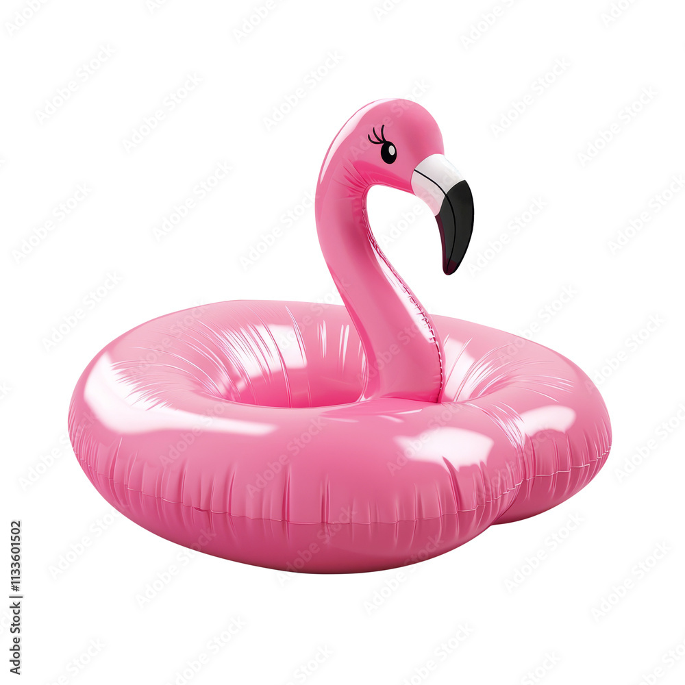 Summer pool party fun with a pink flamingo float backyard lifestyle bright and colorful playful vibe