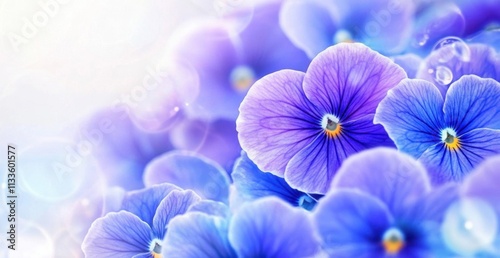 Captivating flower design with lush purple pansies.