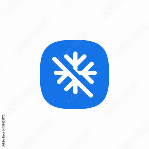 cool mode turn off icon sign vector