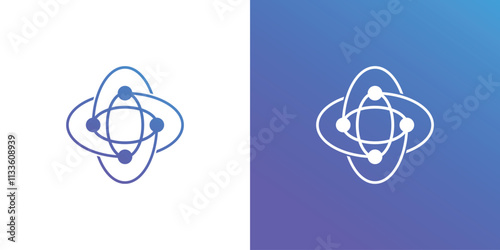 vector planet logo satellite design template cosmos best concept web icon app science