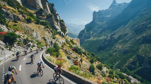  The Tour de France showcasing various iconic locations across France, capturing the thrill and energy of the race, with stunning landscapes and cycling enthusiasts in every picturesque corner of the 