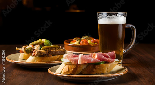 spanish tapas and beer