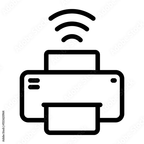printer Line Icon