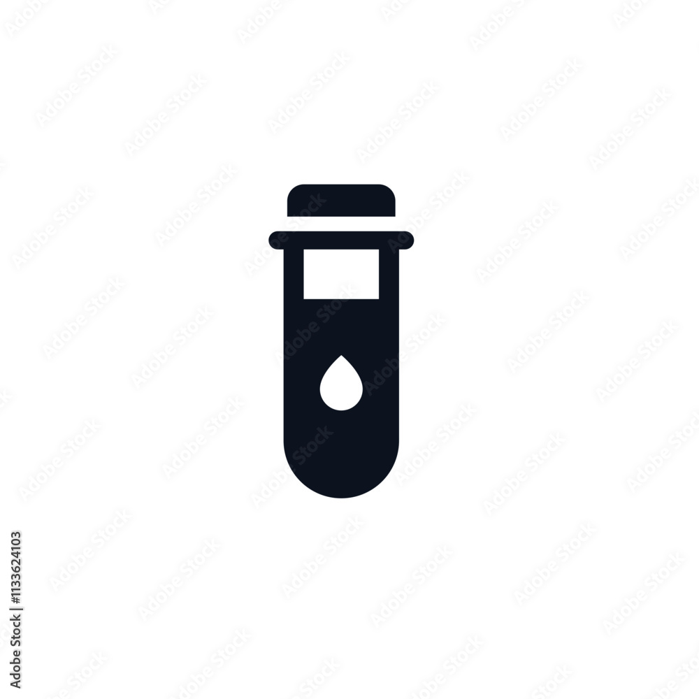 Test Tube with Liquid Icon Test Tube with Liquid Icon