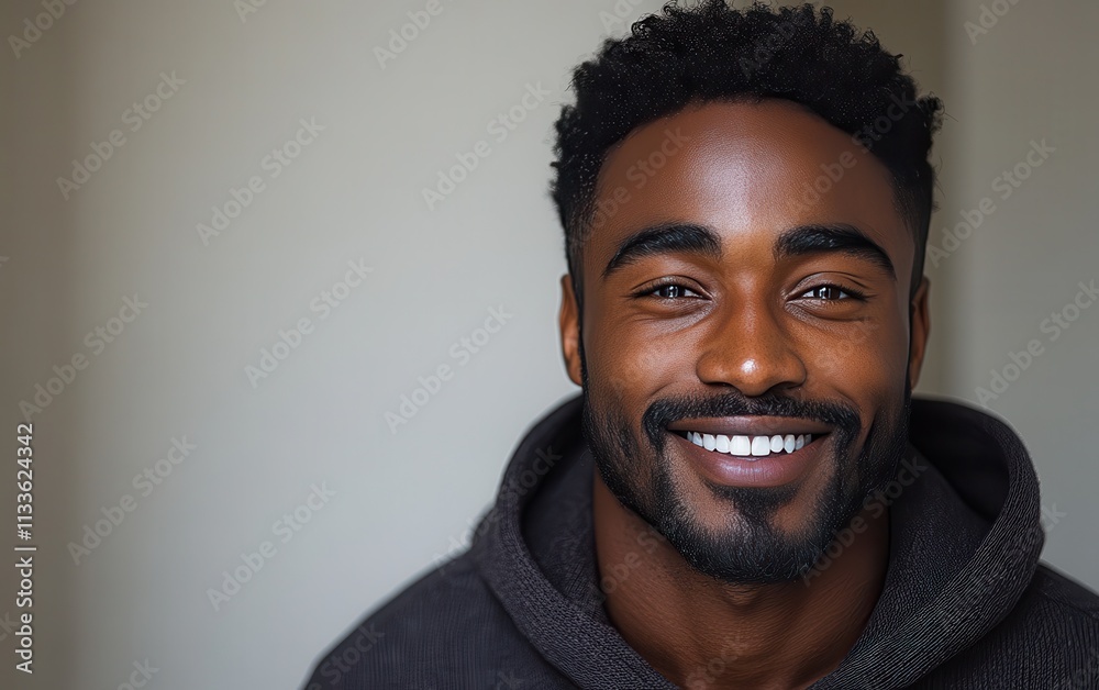 man smiling with sweatshirt in color background man smiling with sweatshirt in color background