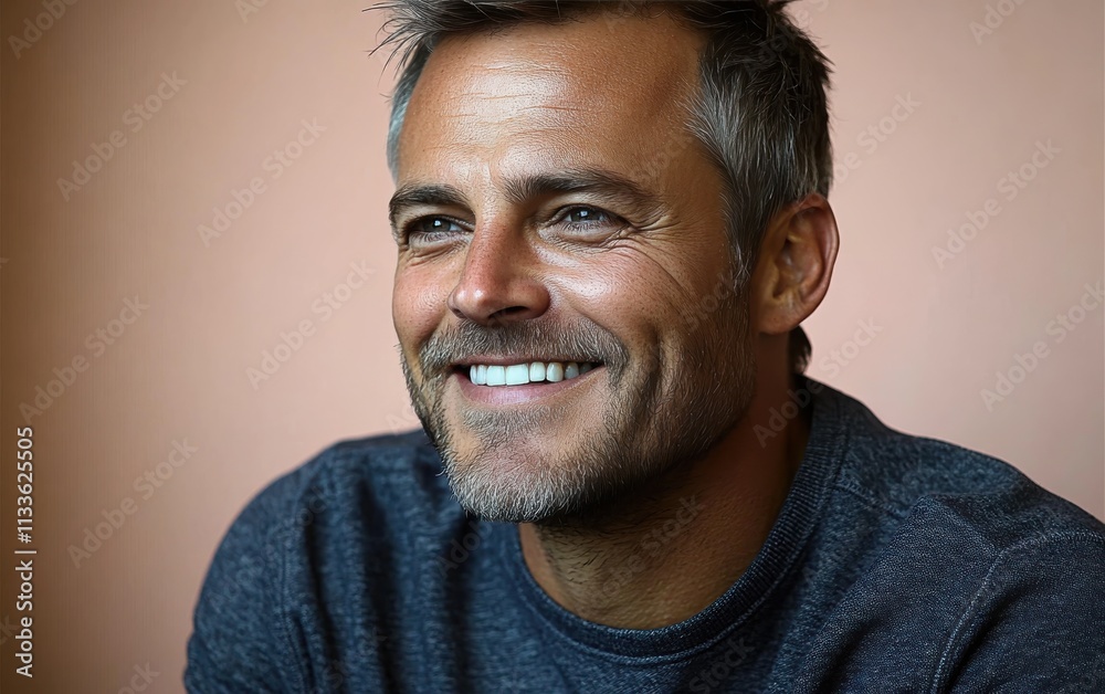 man smiling with casual clothing in color background man smiling with casual clothing in color background