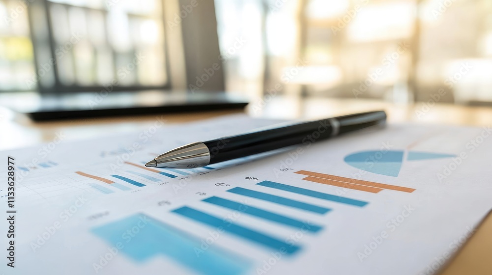 Investment portfolio charts, close up, focus on, copy space, sleek modern colors, double exposure silhouette with business strategy Investment portfolio charts, close up, focus on, copy space, sleek modern colors, double exposure silhouette with business strategy