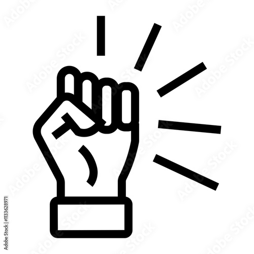 moving up Line Icon