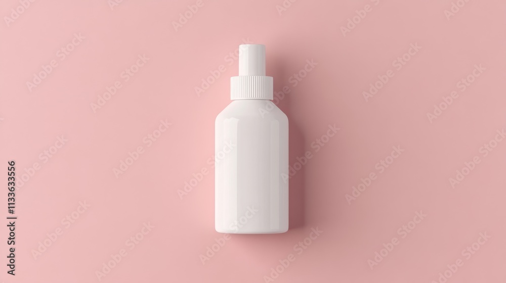 89.High-resolution image of a blank white spray bottle centered against a blush pink backdrop, creating a soft, elegant look suitable for cosmetic branding mockups. 89.High-resolution image of a blank white spray bottle centered against a blush pink backdrop, creating a soft, elegant look suitable for cosmetic branding mockups.