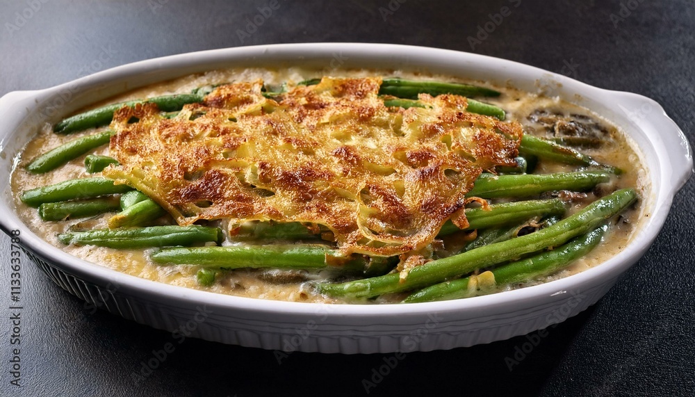 Traditional American Christmas Dinner Green Bean Casserole Traditional American Christmas Dinner Green Bean Casserole