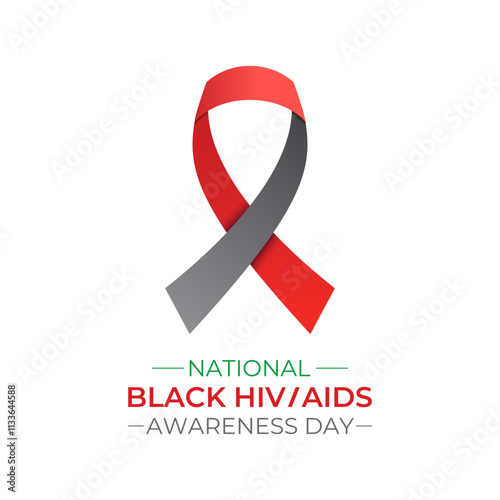 National black hiv aids awareness day background design template. Design for banner, cards, prints, social media, poster, flyer and background design template.