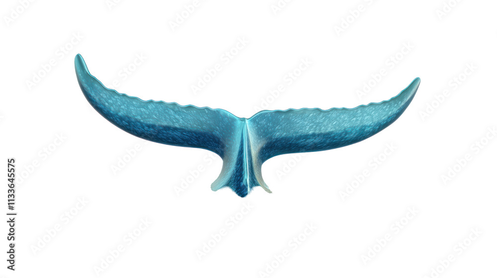 Fototapeta premium A stylized blue bird silhouette with outstretched wings, symbolizing freedom and elegance.