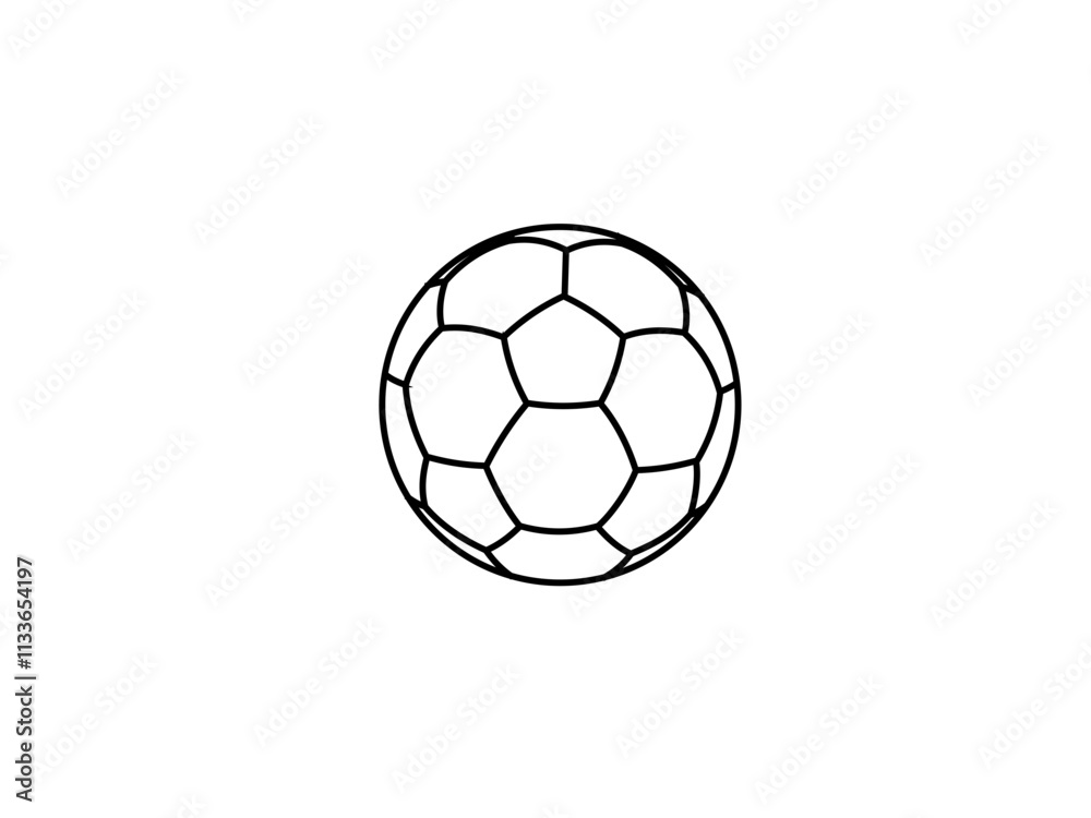 Fototapeta premium black and white Football, a speedy throwing, a classic sports equipment object for the game, Isolated on white background