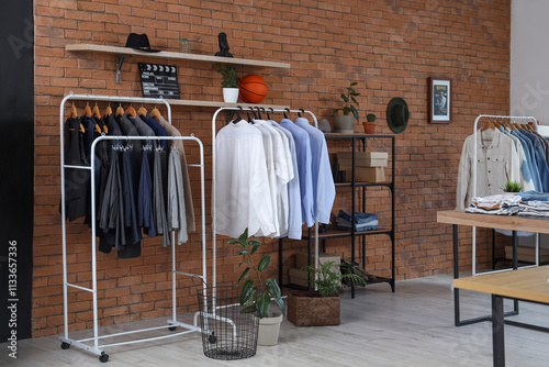 Interior of men's clothing ...