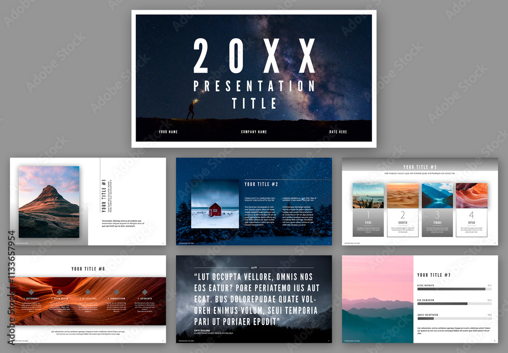 Digital Presentation Layout Stock Template | Adobe Stock