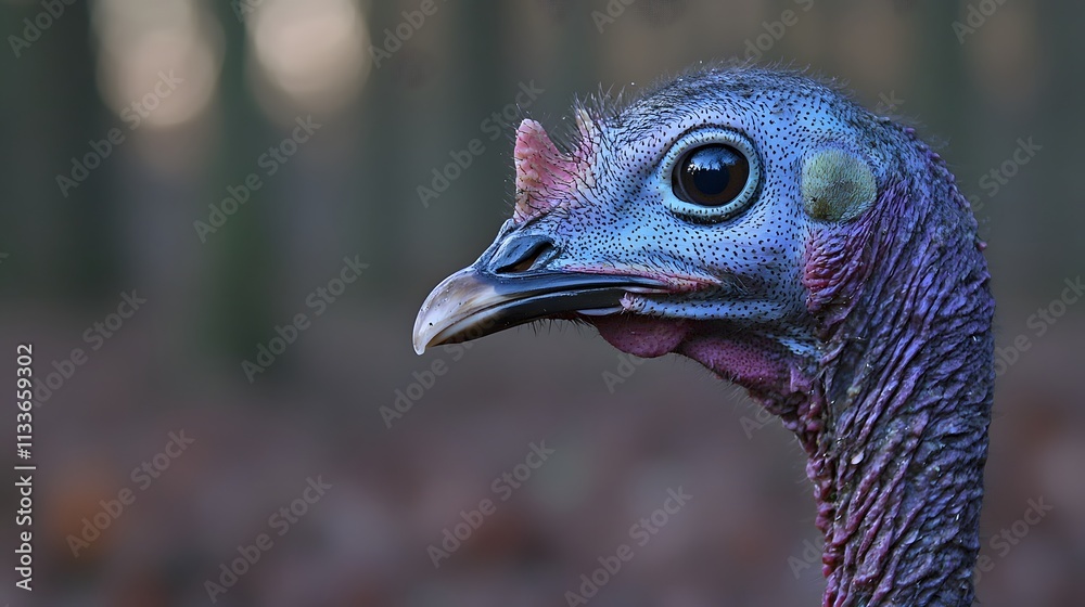 close-up of a turkey's head and beak, with a sharp focus on the texture of its skin and vibrant colors, against a blurred natural background. close-up of a turkey's head and beak, with a sharp focus on the texture of its skin and vibrant colors, against a blurred natural background.