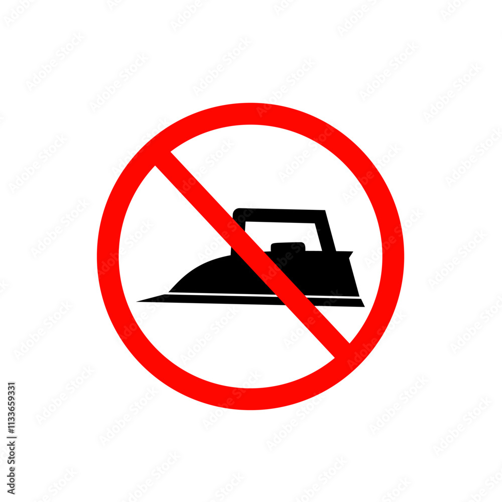 The Vector Symbol indicating no ironing, represented by an iron within a red circle and slash, is universally recognized on care signs and labels. The Vector Symbol indicating no ironing, represented by an iron within a red circle and slash, is universally recognized on care signs and labels.