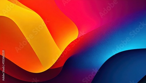 abstract colorful gradient with waves and lines vibrant blur minimalist paper 2d carve effect minimalist background design