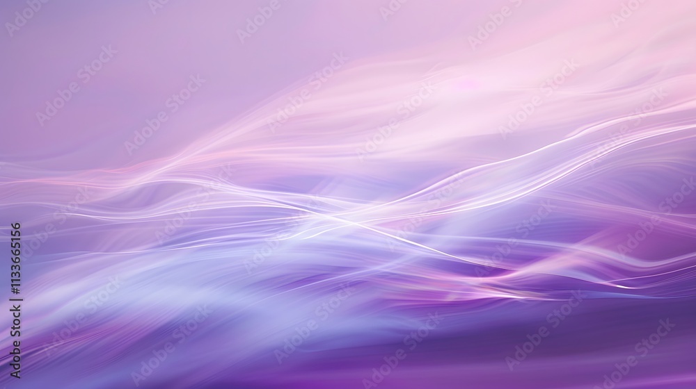 Fototapeta premium Abstract purple and blue background with flowing lines.