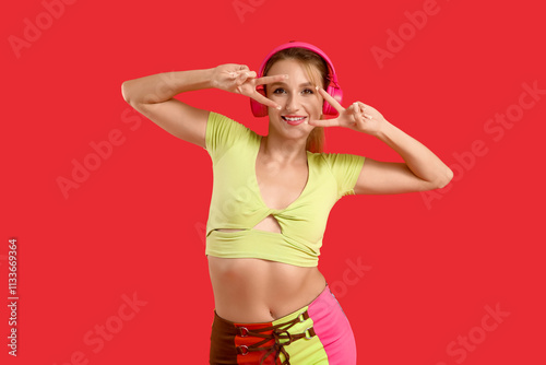 Beautiful young happy woman...