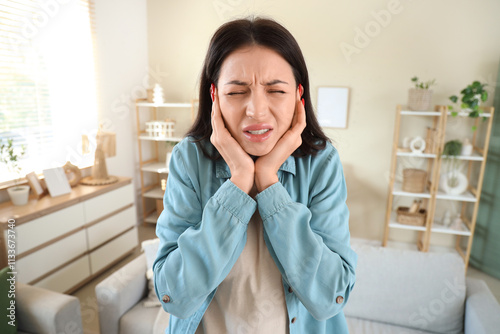 Young woman suffering from ...