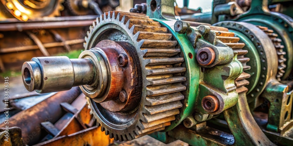Old Tractor Gearbox Closeup, gearbox, tractor, old machinery, rural, farm equipment, mechanical, engine