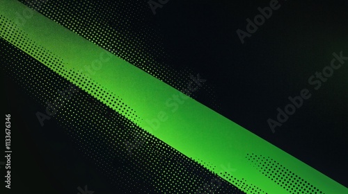 Fototapeta Naklejka Na Ścianę i Meble -  Abstract sports design. Green gradient on black background. Dynamic textured graphic. Suitable for sports event promotions fitness advertising. Modern banner poster. Vibrant colors for energetic