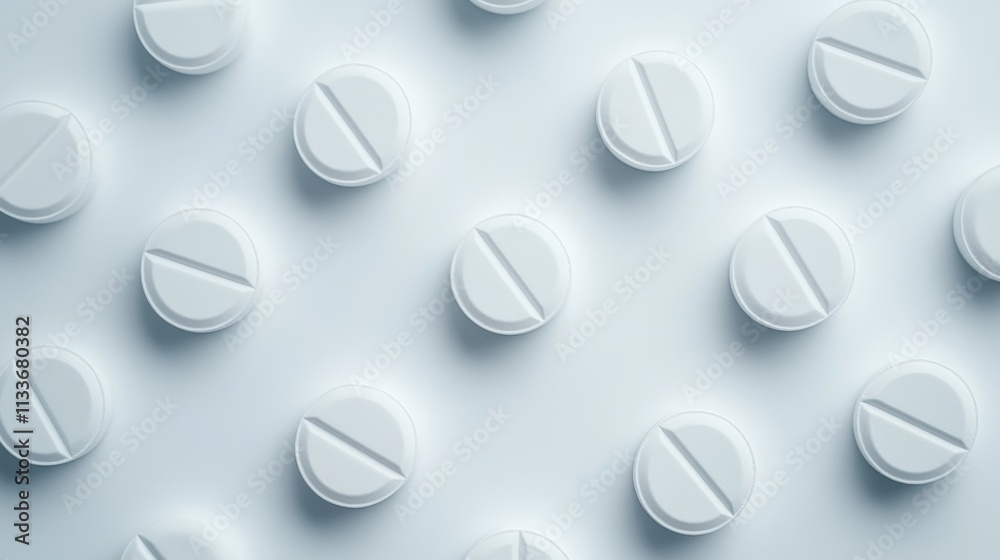 Rotated white pill composition, high-definition macro shot, isolated on white background Rotated white pill composition, high-definition macro shot, isolated on white background